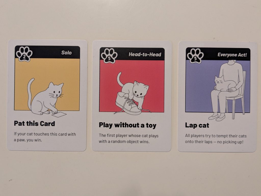 Cat's Don't Fetch action cards